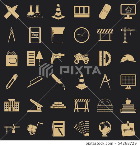Equipment icons set, simple style 54268729