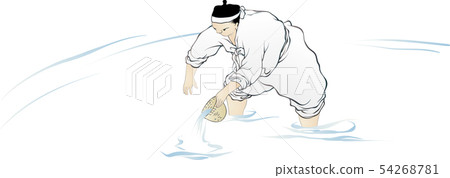 Illustration of characters in Korean folk painting. 128 Illustration of characters in Korean folk painting. 128 54268781