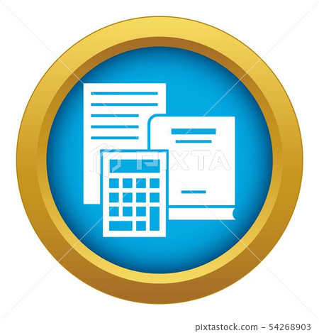 Economy book icon blue vector isolated 54268903