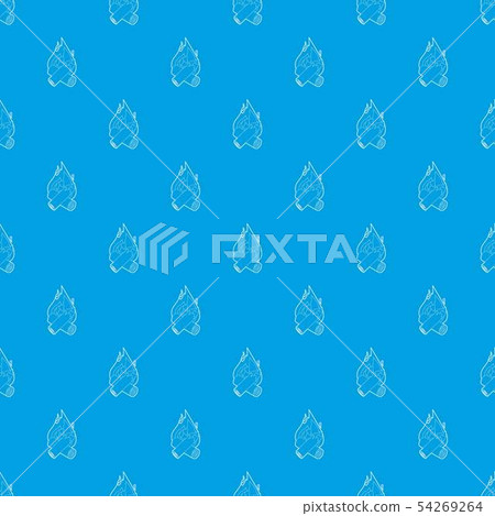 Campfire pattern vector seamless blue Campfire pattern vector seamless blue 54269264