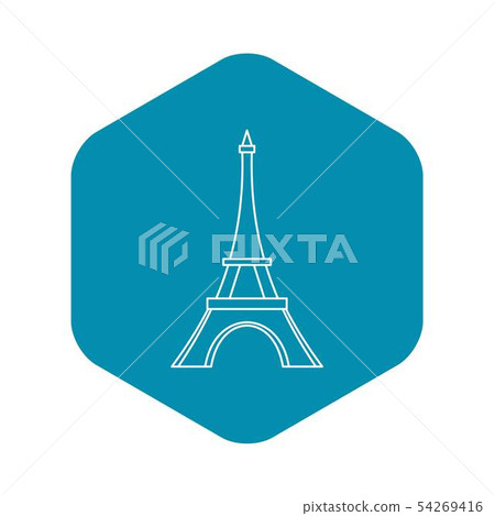 Eiffel tower icon, outline style 54269416