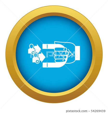 Customer retention icon blue vector isolated Customer retention icon blue vector isolated 54269439
