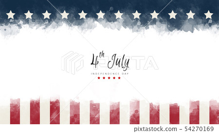 happy Independence Day greeting card american flag 54270169