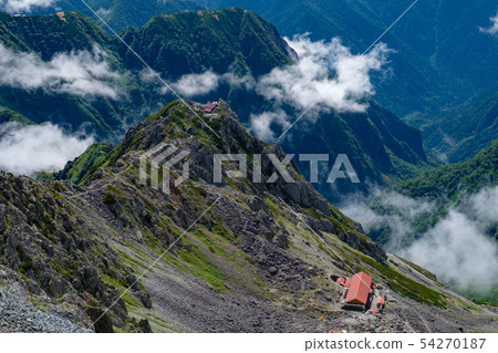 Northern Alps Killing Hutte and Hutte Daisuke (viewing from the top of Mount Kasumigatake) 54270187