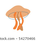 Illustration of cute jellyfish. 54270466