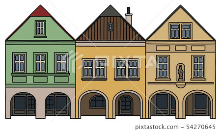 Three historical burger houses 54270645