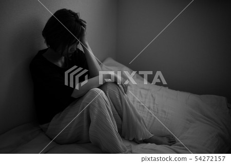 A woman in sadness 54272157