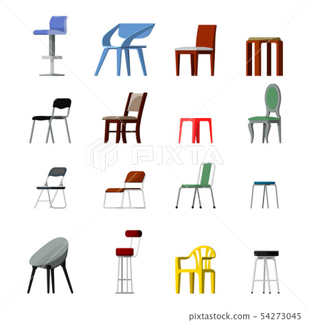Chair vector comfortable seat in interior style design of modern office-chair and armchair 54273045