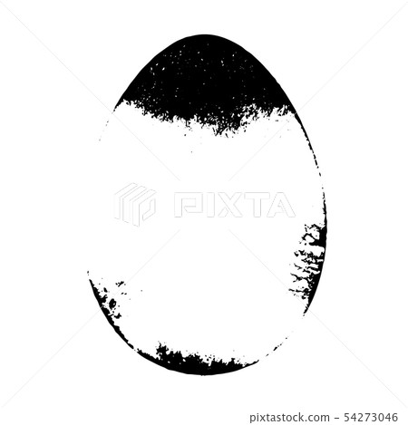 Grunge Isolated Egg Grunge Isolated Egg 54273046