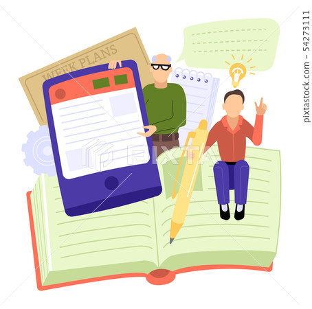 Creative people vector man woman character working together at office teamworking illustration set Creative people vector man woman character working together at office teamworking illustration set 54273111