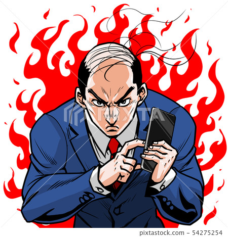 Smartphone operation businessman 54275254