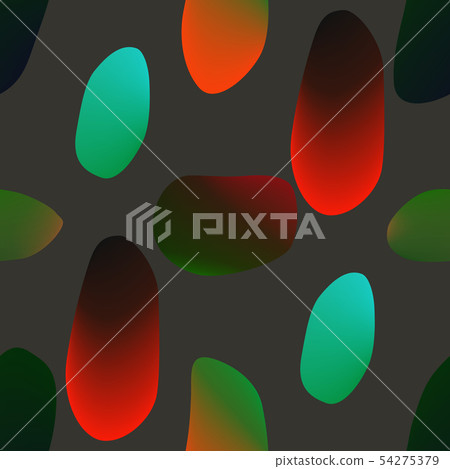 Vector seamless pattern. Background with abstract colorful shapes. 54275379