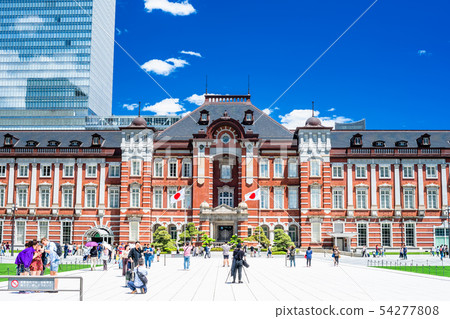 Tokyo Station Marunouchi mouth Station front view Tokyo Station Marunouchi mouth Station front view 54277808