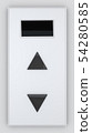 Elevator display with digital screen with Up and Down Buttons 54280585