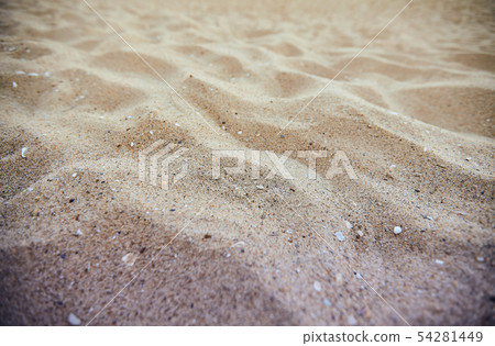 Fine beach sand in the summer sun 54281449