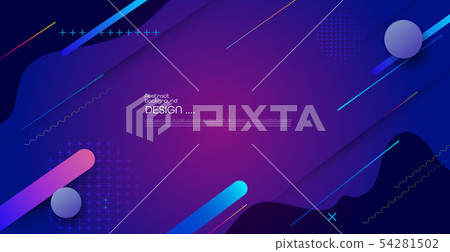 Abstract dynamic motion of geometric shape Abstract dynamic motion of geometric shape 54281502