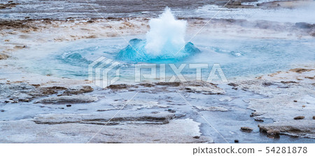 Initial start of a giant geyser, Iceland Initial start of a giant geyser, Iceland 54281878