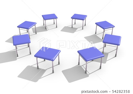 椅子(襯裡椅子白色背景) 椅子(襯裡椅子白色背景) 54282358