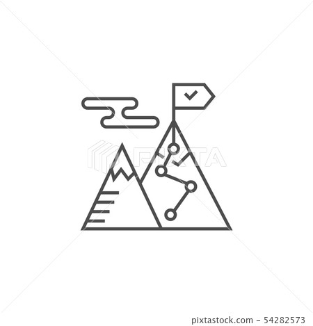 Strategy For Victory Line Icon - Stock Illustration [54282573] - PIXTA