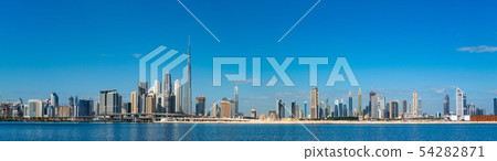 [Dubai cityscape] Burj Khalifa and big city panorama 54282871