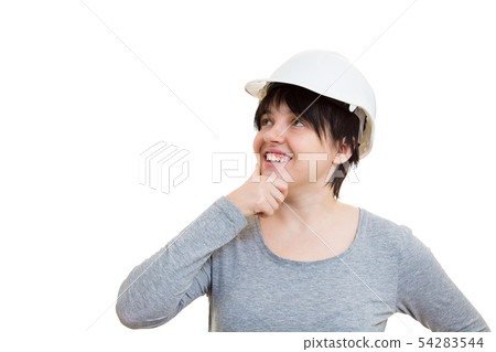 woman engineer thinking 54283544