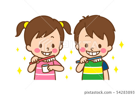 someone brushing their teeth clipart images