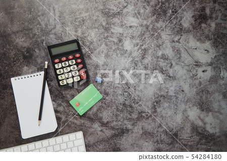 Office desk table Money concept, banking. Office desk table Money concept, banking. 54284180