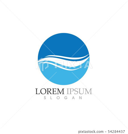 Water Wave symbol and icon Logo Template Water Wave symbol and icon Logo Template 54284437