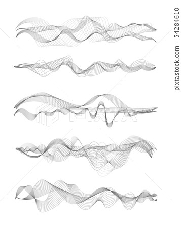 Vector music sound waves 54284610