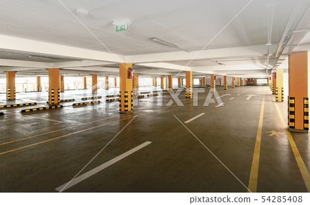 empty Parking garage underground, 54285408