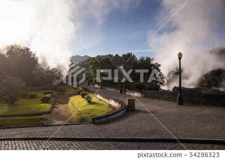 Hot springs in Furnas, Sao Miguel Hot springs in Furnas, Sao Miguel 54286323