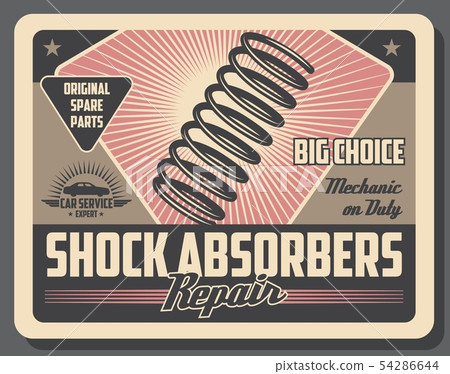Shock absorber spring of car or motorcycle Shock absorber spring of car or motorcycle 54286644