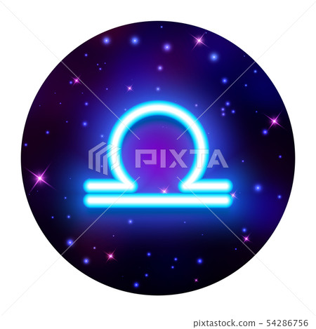 Libra zodiac sign horoscope symbol vector Stock Illustration