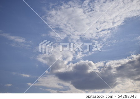 Blue sky background with clouds. The beauty of the 54288348