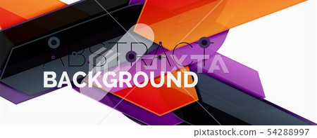Color lines, modern geometric abstract background. Minimalistic design, creative concept, stripes Color lines, modern geometric abstract background. Minimalistic design, creative concept, stripes 54288997