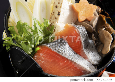 美味的三文魚菜 54289886