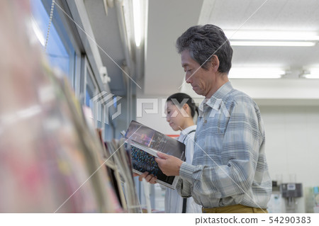 browsing, stand-up reading, Convenience Store 54290383