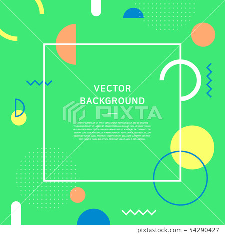 導航背景圖像有綠色背景和各種各樣的形狀 導航背景圖像有綠色背景和各種各樣的形狀 54290427