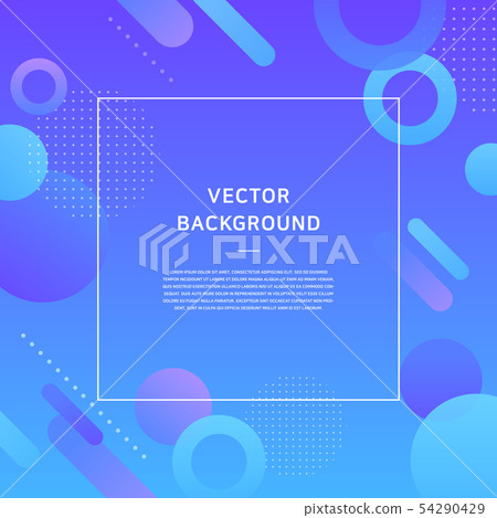 Blue shape vector pattern 54290429