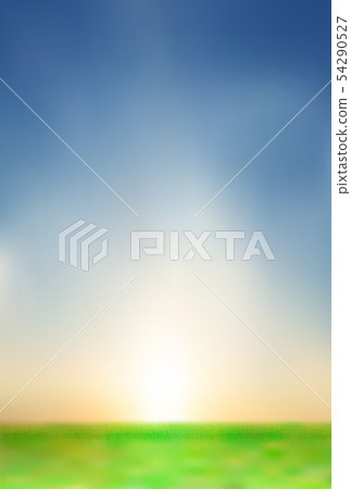 Sky Prairie landscape background - Stock Illustration [54290527] - PIXTA