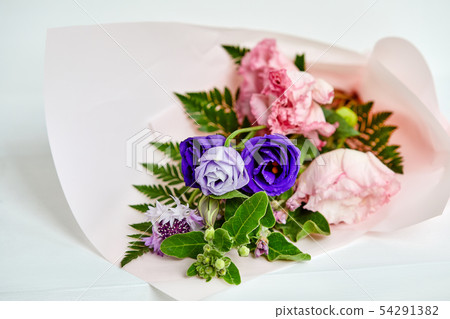 Bouquet, rose, carnation Bouquet, rose, carnation 54291382