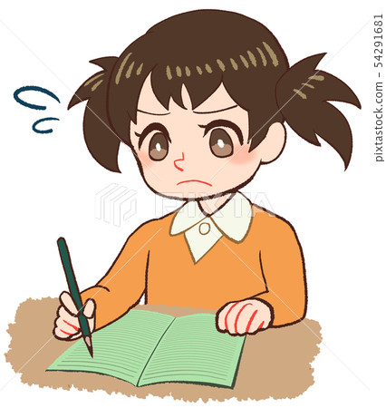 A child who takes notes 54291681