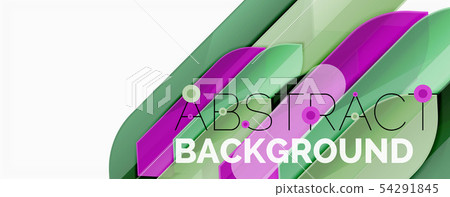 Abstract color lines dynamic background, modern material design style 54291845