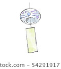 Wind bell illustration 54291917
