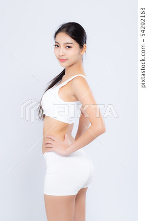 Portrait young asian woman smiling beautiful body 54292163