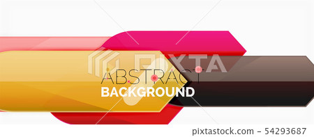Geometric abstract background. Dynamic shapes composition 54293687