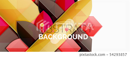 Geometric abstract background. Dynamic shapes composition Geometric abstract background. Dynamic shapes composition 54293857
