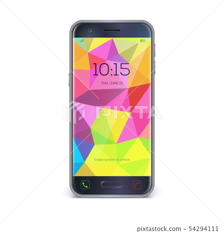 Smartphone, mobile phone isolated on white 54294111