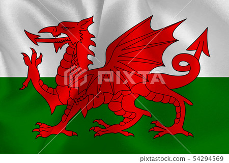 威爾士國旗盛大背景 54294569