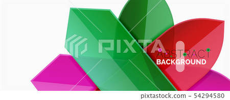 Abstract color lines dynamic background, modern material design style 54294580